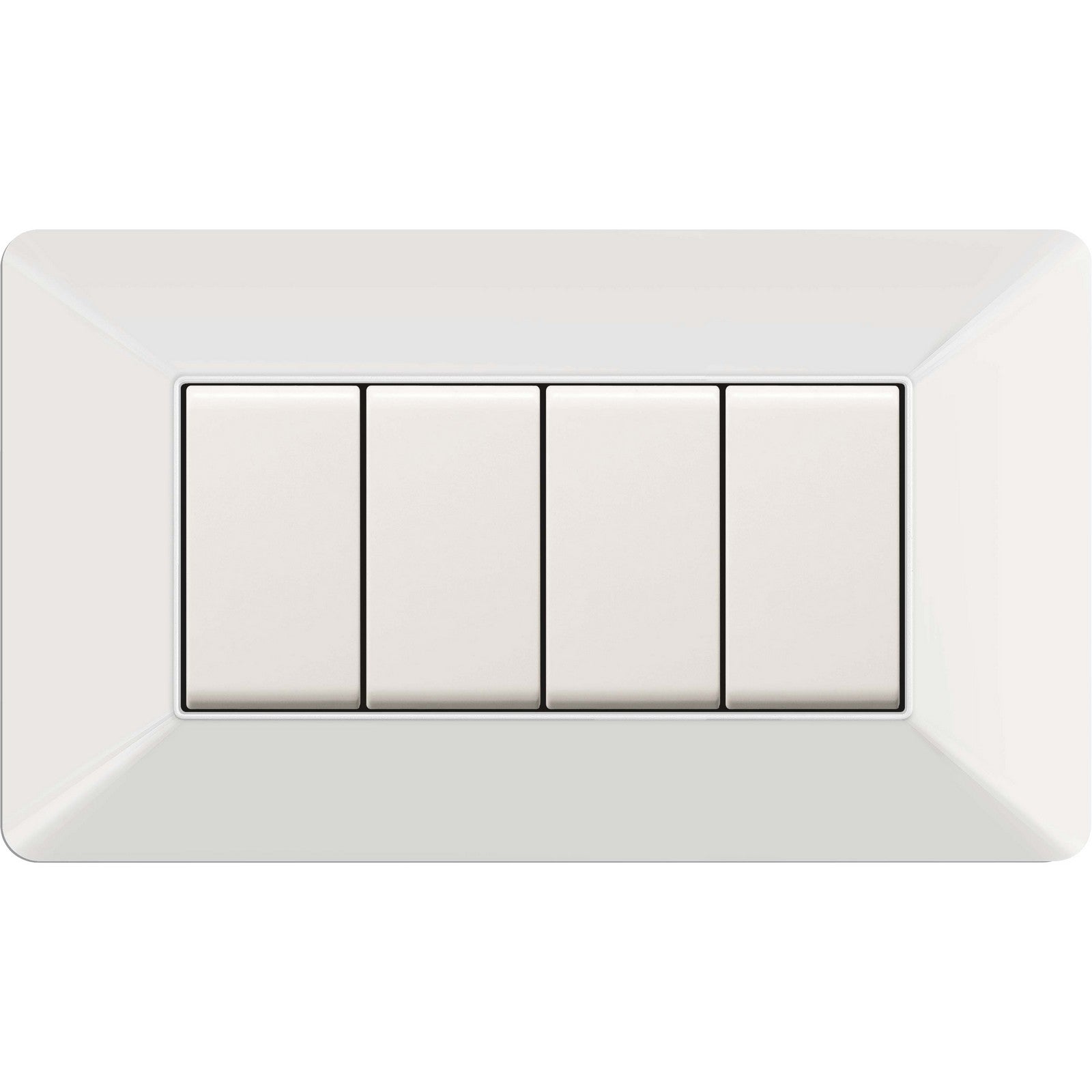 placca easy mod. matix bianca 4p cod:ferx.500560