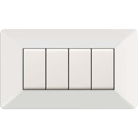 placca easy mod. matix bianca 4p cod:ferx.500560