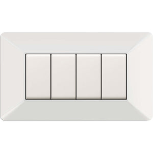 placca easy mod. matix bianca 4p cod:ferx.500560