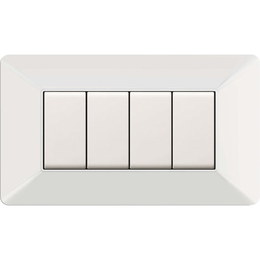 placca easy mod. matix bianca 4p cod:ferx.500560