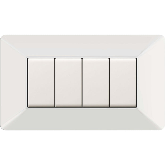 placca easy mod. matix bianca 4p cod:ferx.500560