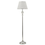 Lampada da Terra VKH906, Argento, Tessuto, 40x40x158 cm