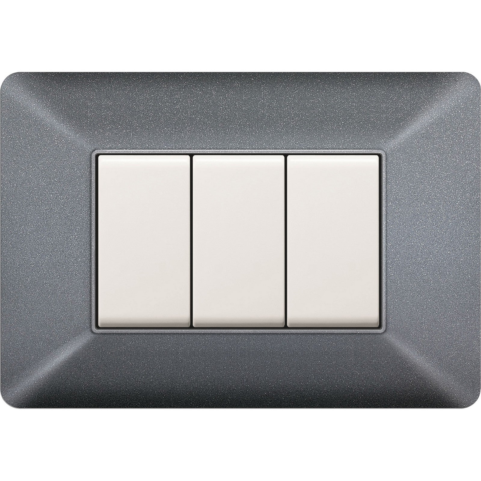placca easy mod. matix  grigio chiaro 3 posti cod:ferx.500565