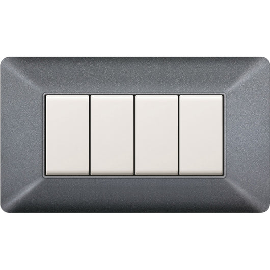 placca easy mod. matix grigio chiaro 4p cod:ferx.500566