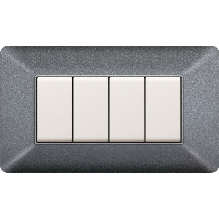 placca easy mod. matix grigio chiaro 4p cod:ferx.500566