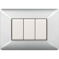 placca easy mod. matix alluminio chiaro 3 posti cod:ferx.500567