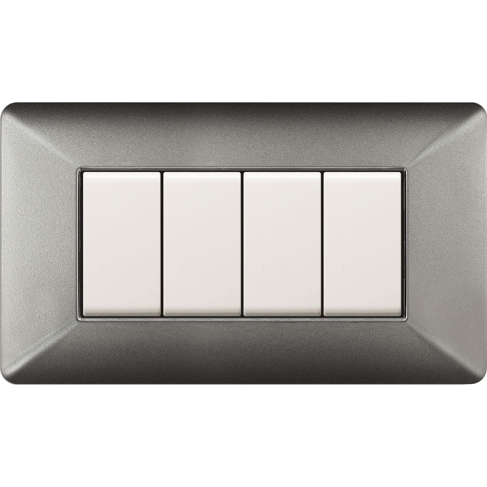 placca easy mod. matix alluminio notte 4p cod:ferx.500570