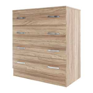 KIT CASSETTIERA 4C CM.90X80X45 ROVERE BARLY K021  PZ 1 