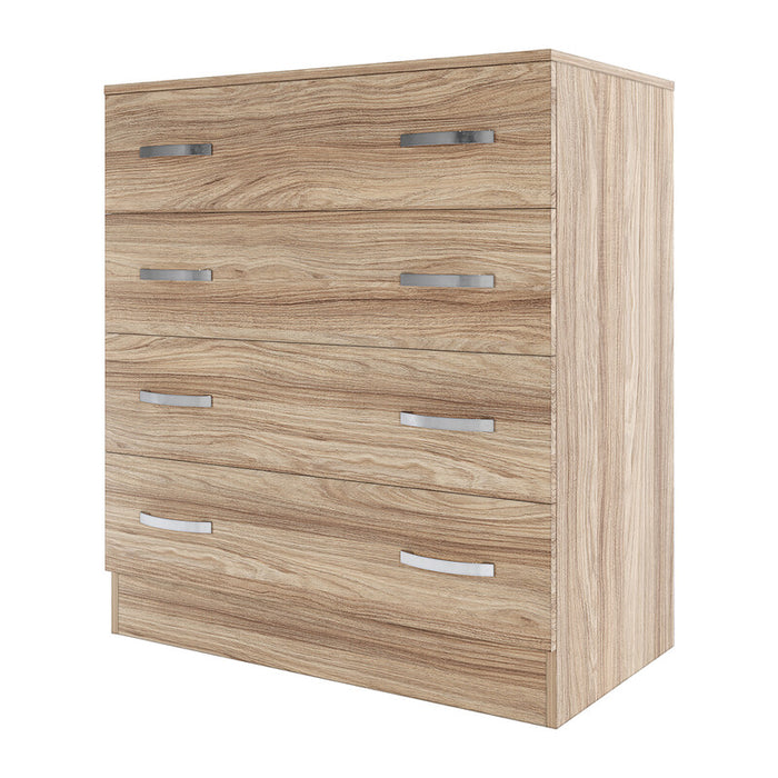 KIT CASSETTIERA 4C CM.90X80X45 ROVERE BARLY K021  PZ 1 