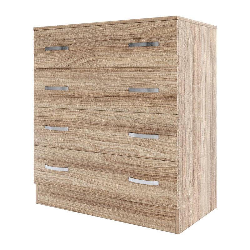 KIT CASSETTIERA 4C CM.90X80X45 ROVERE BARLY K021  PZ 1 