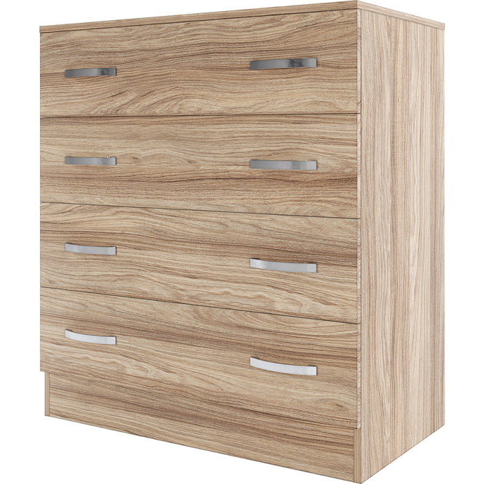 KIT CASSETTIERA 4C CM.90X80X45 ROVERE BARLY K021  PZ 1 