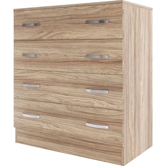 kit cassettiera 4 cassetti 90x80x45 cm rovere barly k021 cod:ferx.500625