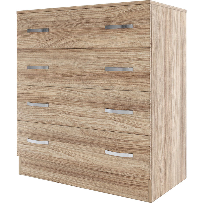 kit cassettiera 4 cassetti 90x80x45 cm rovere barly k021 cod:ferx.500625