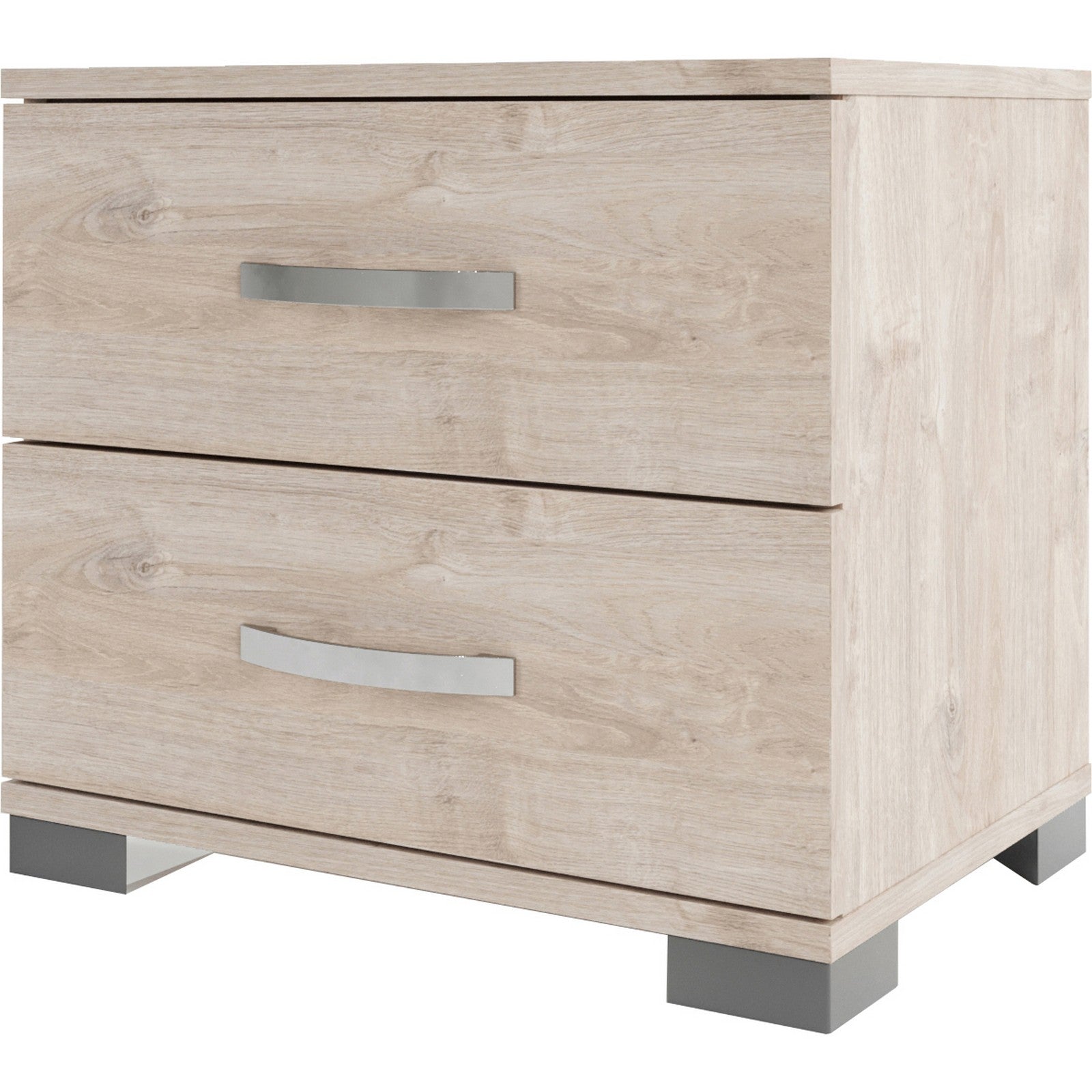 kit comodino 2 cassetti 41x48x36 cm rovere vintage k360 cod:ferx.500629