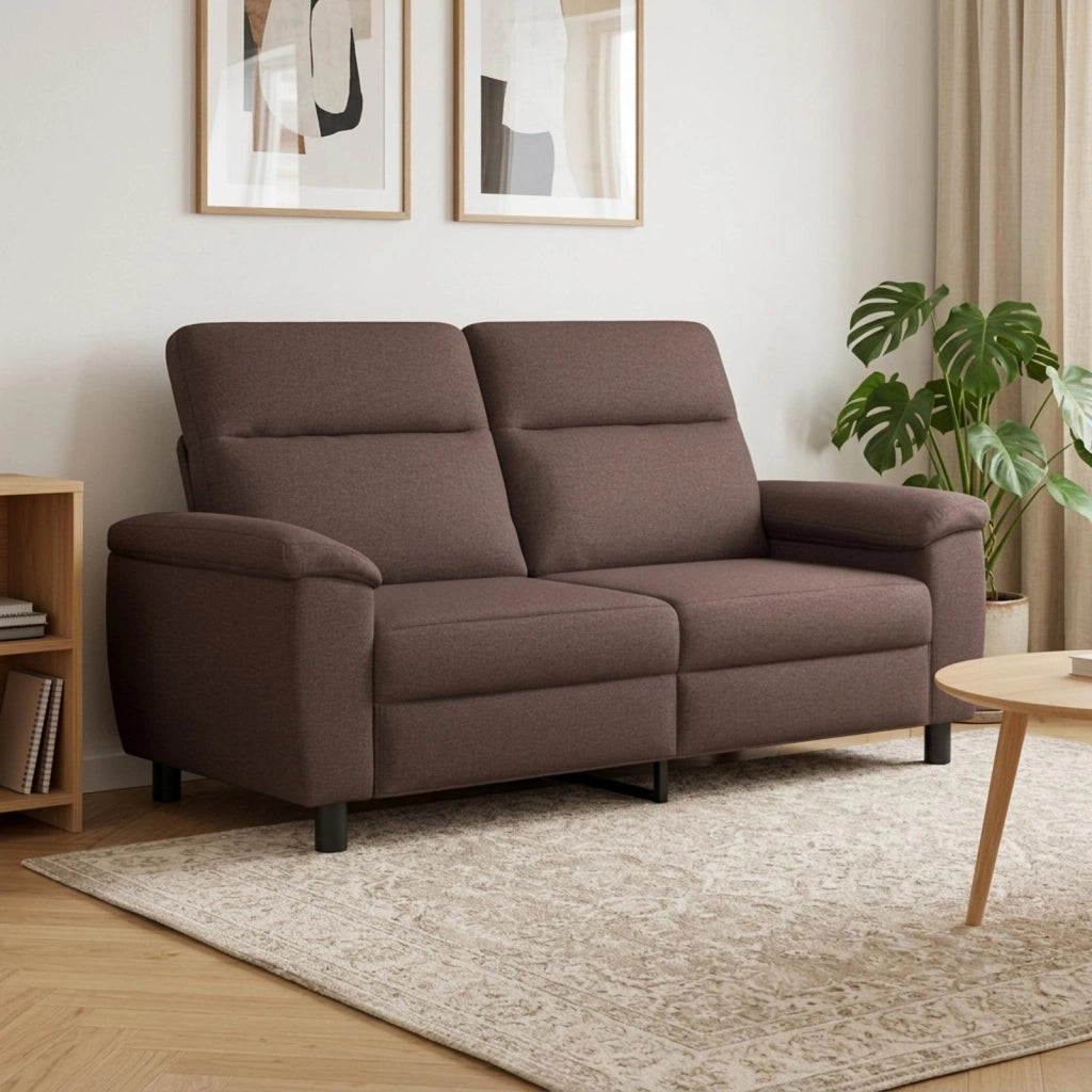 Divano Marrone Scuro 178 x 90 x 95 cm Tessuto 42040945