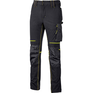 u-power pantalone atom slim fit nero-giallo tg.xl cod:ferx.500696
