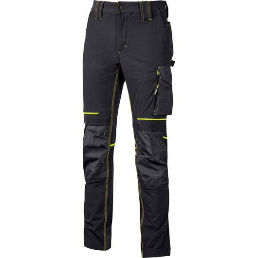u-power pantalone atom slim fit nero-giallo tg.xl cod:ferx.500696