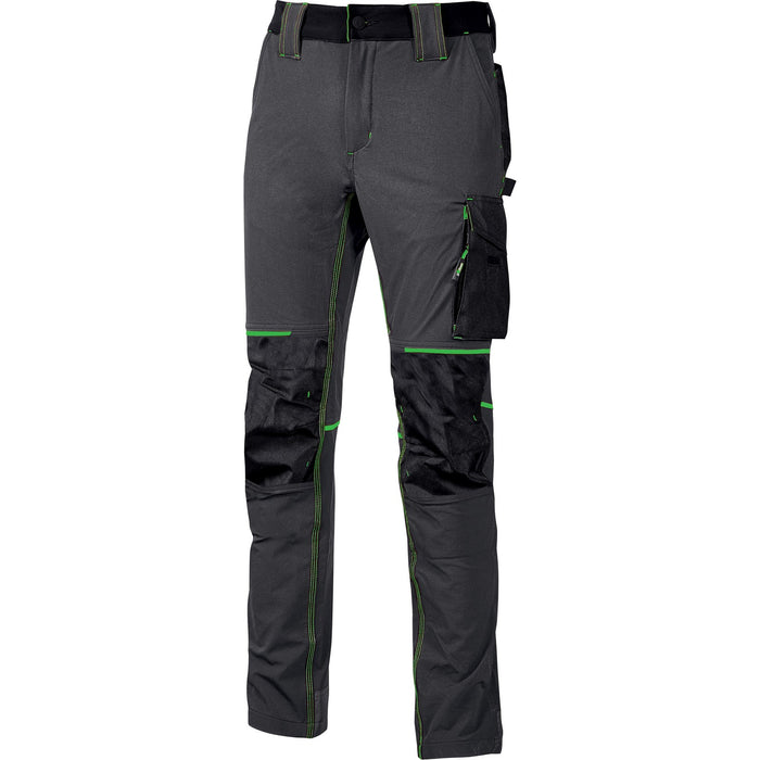 u-power pantalone atom slim fit grigio-verde tg.l cod:ferx.500699