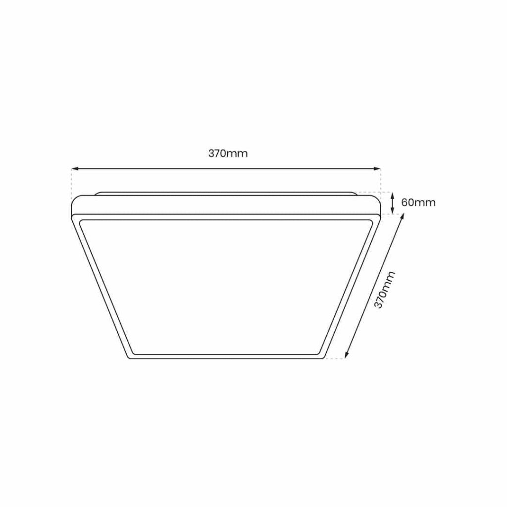 Plafoniera LED Milagro Fabio 37cm 23W 4000K Bianca