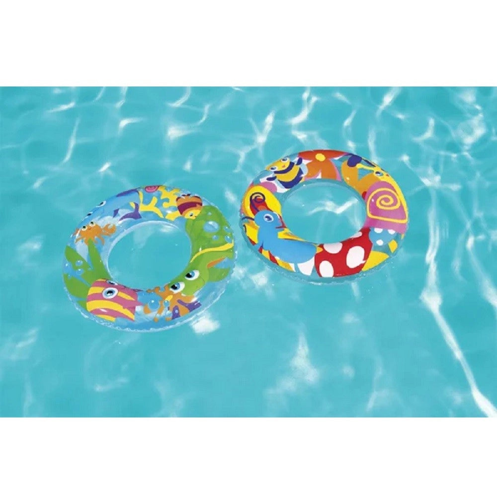 Trade Shop - Salvagente Gonfiabile Designer A Fantasia 56cm Bambini 3 Modelli Assortiti 36013 -
