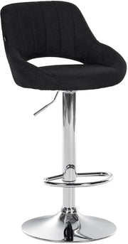 Sgabello bar Milet tessuto cromato 10