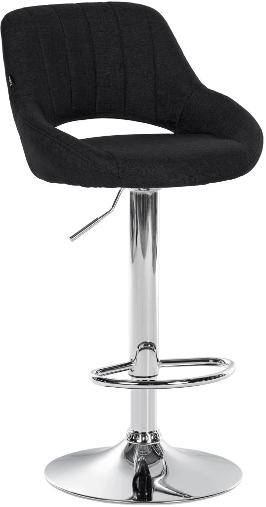 Sgabello bar Milet tessuto cromato 10