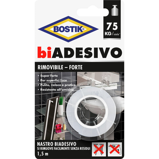 bostik nastro biadesivo rimovibile m.1,5x19mm cod:ferx.500767