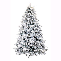 Albero di Natale Kensington Floccato Innevato PE+PVC 150 cm Superfolto 538 Rami F4818