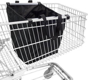 Borsa per spesa pieghevole in alluminio - adatta per carrelli - 1 pezzo - grigio