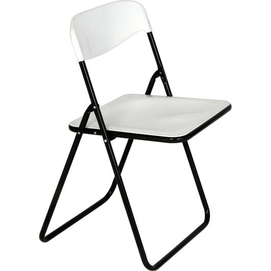 sedia pieghevole poker bianca cod:ferx.500802