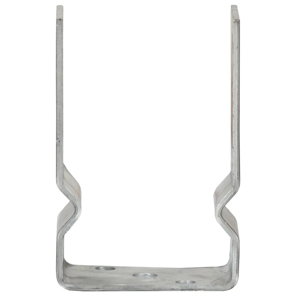 Picchetti per Recinzione 12 pz Argento 9x6x15cm Acciaio Zincato