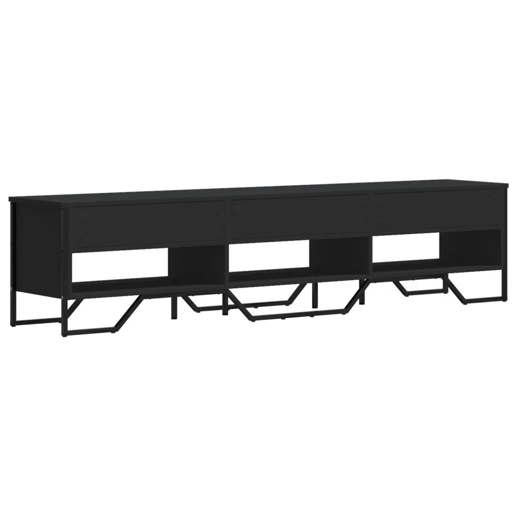 vidaXL Mobile Porta TV Nero 180x34x41 cm in Legno Multistrato