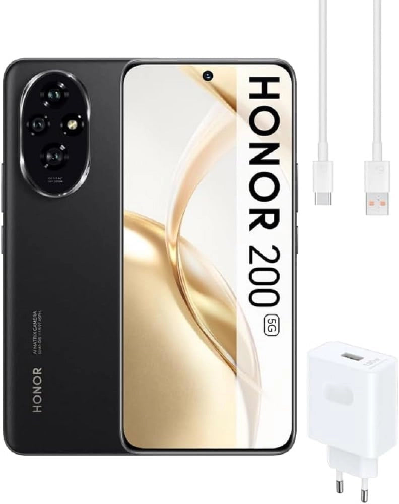 Smartphone Honor 5G, Android 14, nero