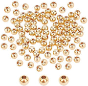 Catenelle in rame 14K a 6 mm - 150 pezzi - Spine di alluminio - Creare gioielli - Materiale duraturo