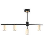 Lampada a sospensione moderna URSA Alfa nero/oro 4xGU10