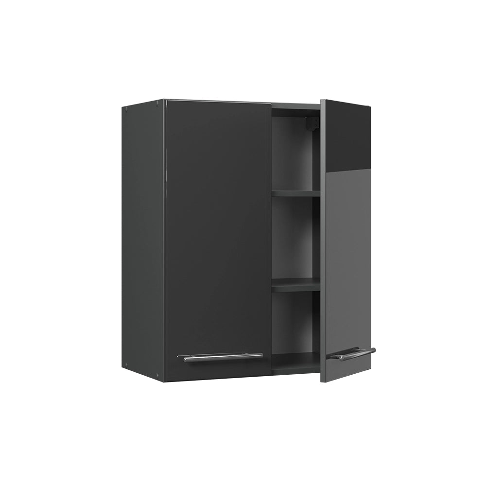 Vicco Pensile da cucina Antracite lucido 60 cm