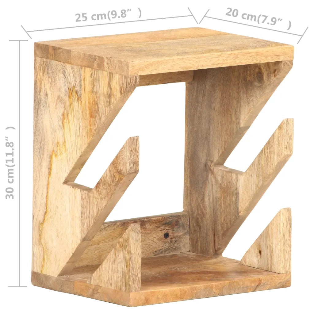 Supporto Skateboard da Parete 25x20x30 cm in Legno di Mango 320480
