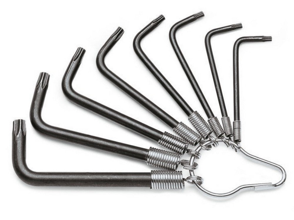 serie chiavi maschio piegate impronta torx 8 pz. art. 97tx/st8 t9¸t40 cod:ferx.vit50822