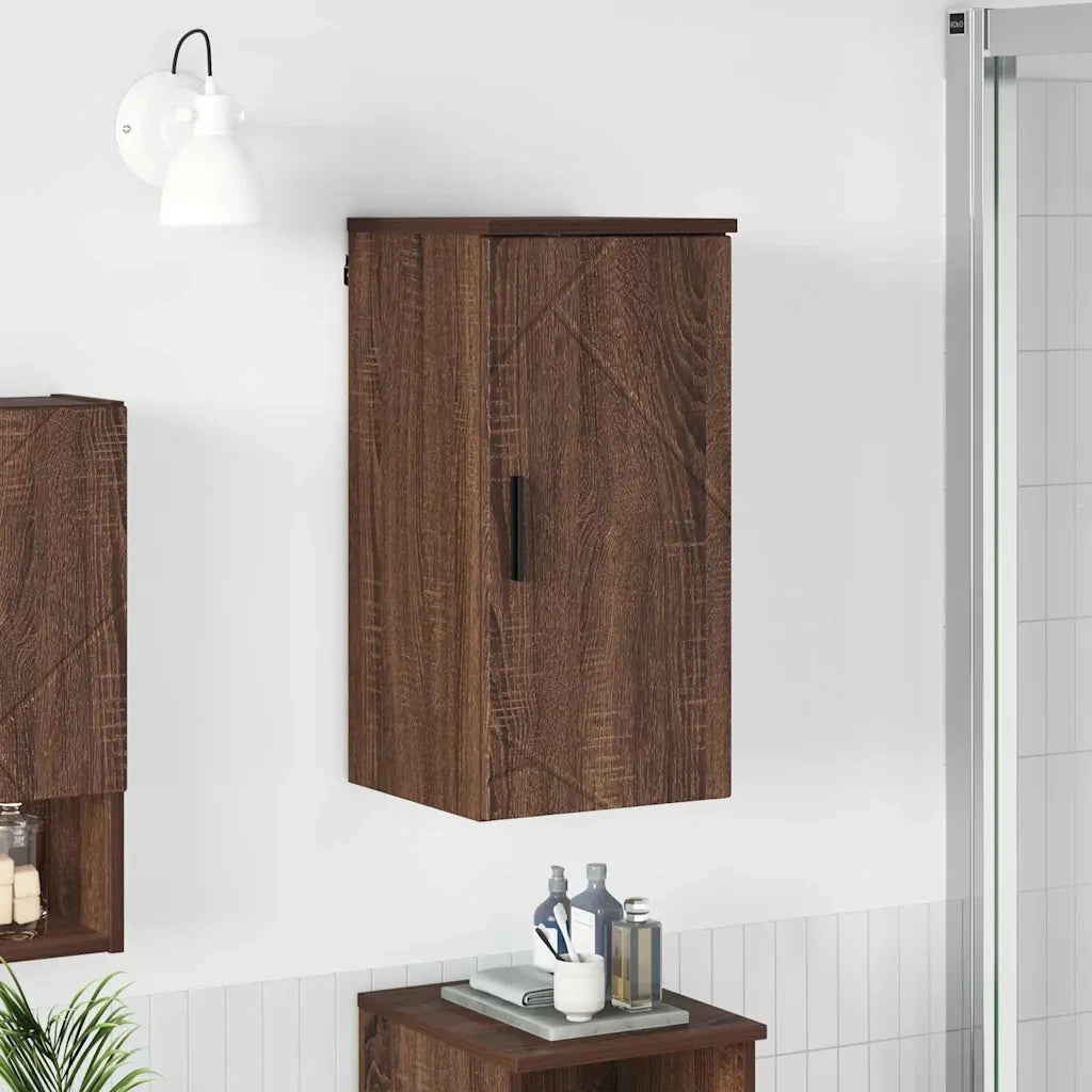 Mobile da Bagno con porta Rovere Marrone 30 x 31,5 x 61 cm