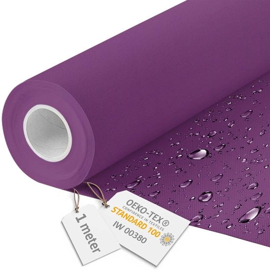 Tela Canvas Acquaparante - Tessuto per metro 160 cm largo - Tessuto impermeabile 220 g/m2 600D - Tessuto in PVC Acquaparante per metro Pari 1M