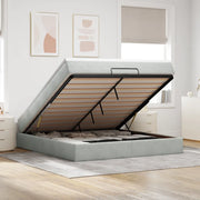 Struttura Letto Pouf con Materasso 180x200 cm in Velluto 3311201