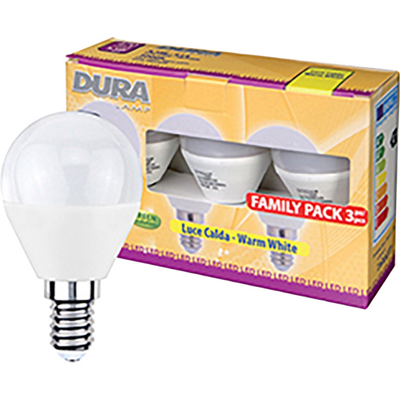 led set 3 sfera w5,5e27 lumen470-3000k calda cod:ferx.500994