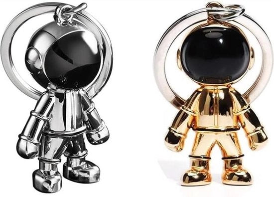 Oggetto decorativo robot metallico per chiavi e tappeti - regalo per San Valentino - finitura oro argento - dimensioni 32 x 29 cm