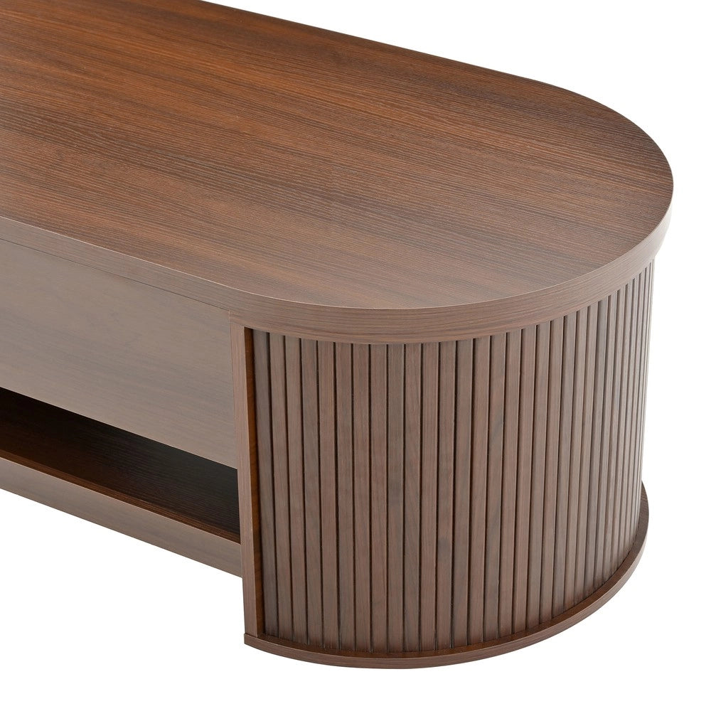 Tavolino da Caff¨¨ Alzabile con Ripiano Estraibile ¨C MINIMAL ¨C Legno, Design Moderno Soggiorno