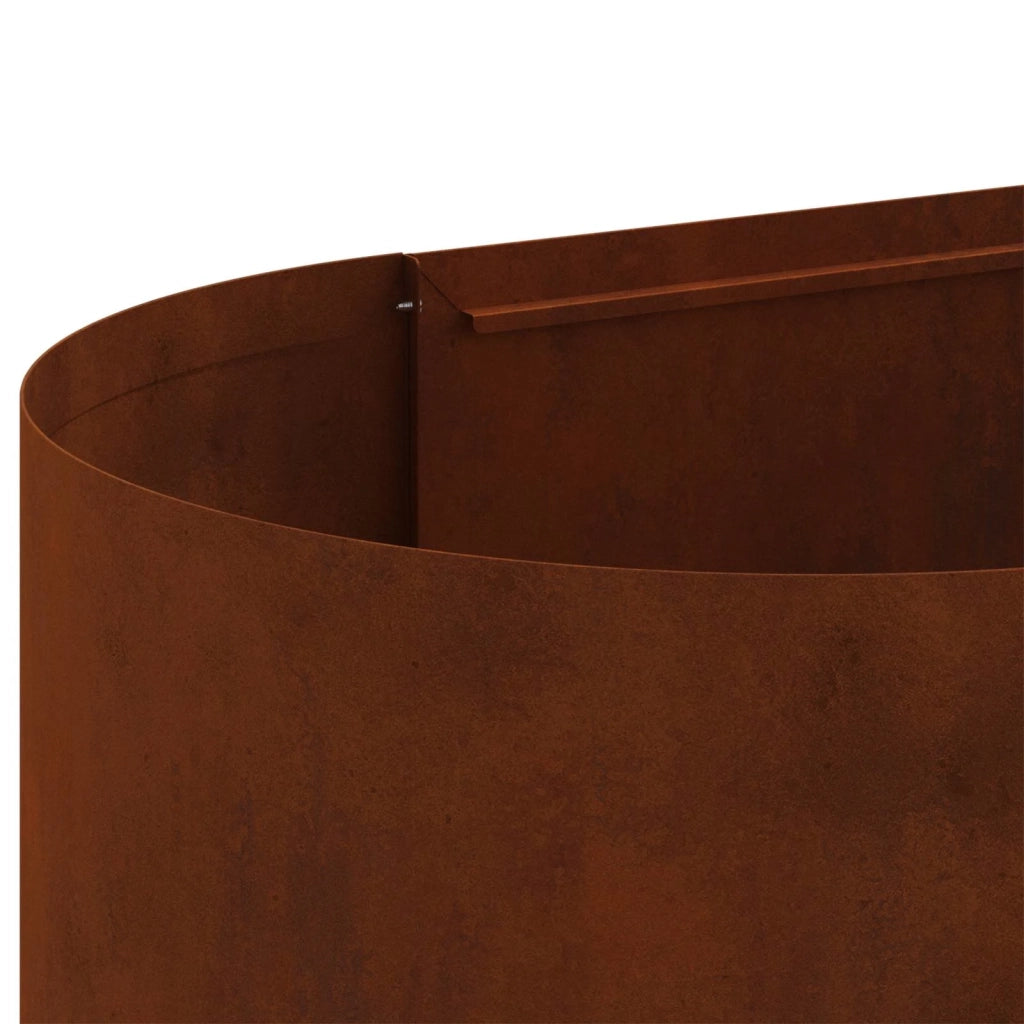 Letto rialzato da giardino Acciaio Corten 280 x 40 x 40 cm 8011704