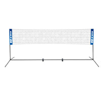 Rete Impermeabile Portatile per Beach Volley 5x0,77m con Paletti e Borsa Bianca