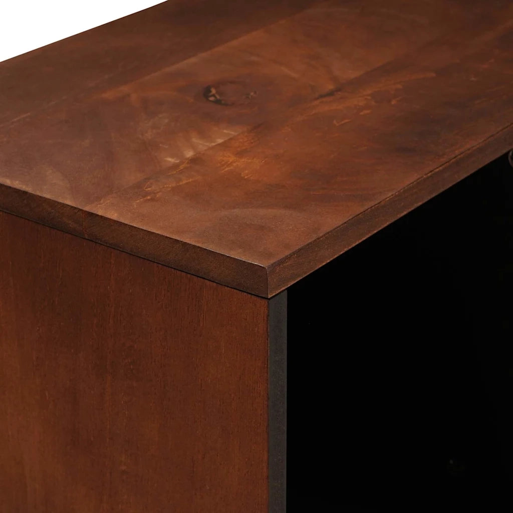 Credenza | Madia | Buffet da pranzo | Armadio da pranzo Marrone 80 x 33,5 x 75 cm Legno di mango massello