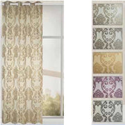 Trade Shop - Tenda Cleofe Pannello Singolo 8 Borchie Porta Finestra Cucina Bastone 140x280 Cm -
