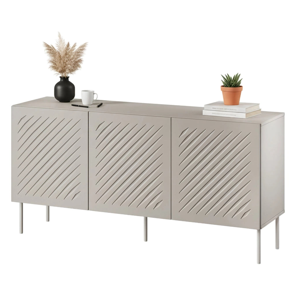 Madia Stilo, Credenza un Ripiano, 150.5x42x75h cm Beige