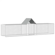 Pollaio 5x1x1,5 m in Acciaio Zincato CFW4658419